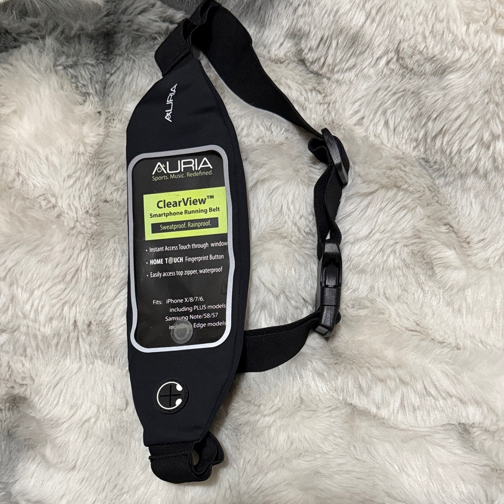 Black Smartphone Running Belt
